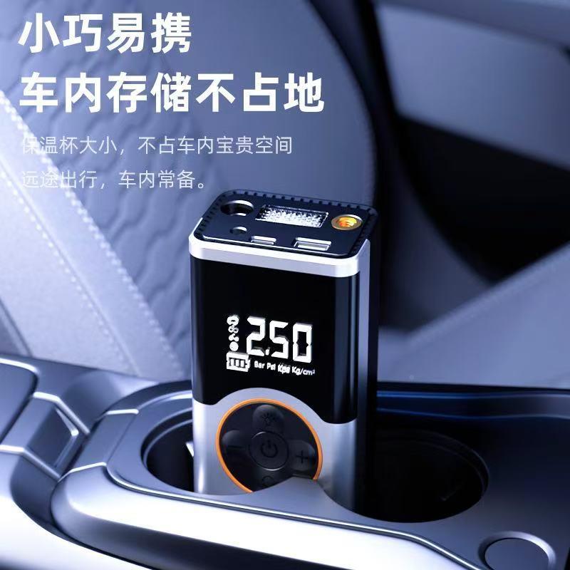 热销无线泵车载ZMM充气电动智能便式野汽越车携自行车轮胎打气泵