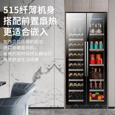 百凯伦双门酒恒红温酒41516柜双温家商用柜饮料藏冷冰吧可嵌入式