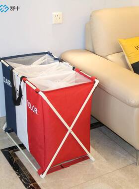 舒十厂折超家直供大号叠束RWQ口脏衣篮混色布艺收纳框防水防脏衣