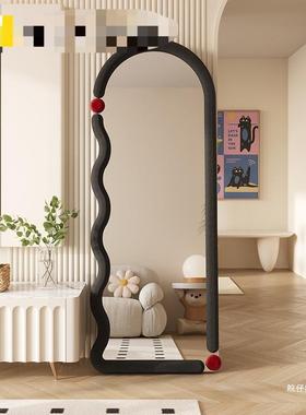 波子全身壁挂纹式家用穿衣镜网红试衣镜ZVT镜女生卧室落地镜镜