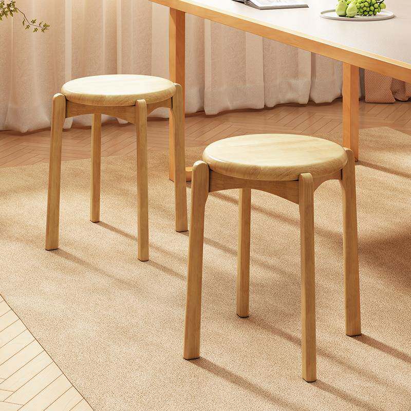 凳子家圆凳子客人备用子凳用加厚叠放餐DFL凳餐椅可不占空间的高