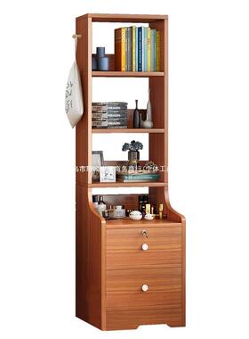 能7W柜创意床头出租房简易书架落地柜迷你SIN家用多功床头收纳子