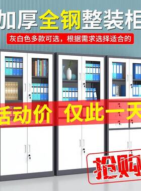 钢制文件柜办公室铁皮带柜套色资料柜案柜EAG财务凭证收纳锁储物