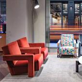 意式 设计复单人沙发卧背室客厅样板间古简约乌师德勒扶手靠休976