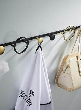 免打挂钩卫生OLR间墙壁衣架浴挂衣钩帽衣服排钩浴室门后挂衣钩孔