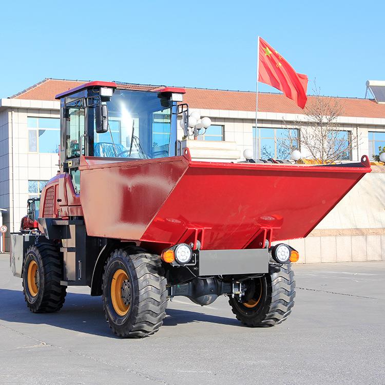 YWW电动手推翻斗动车自卸翻斗电灰斗推车工地建基物料拉设备