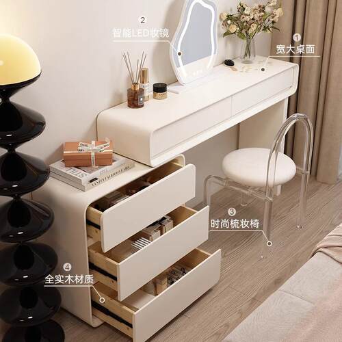 梳妆台化妆桌卧室小型超薄c极窄3台0m网红VPP柜2025新款床尾斗妆