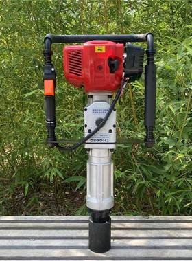 机汛防抗洪手持式打桩河堤防汛栏护加固植桩机73345轻便小型汽油打桩机