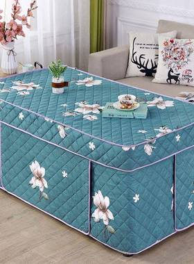 烤火罩新款加厚27811电炉罩方形烤火桌罩电炉烤电取暖罩桌被长冬