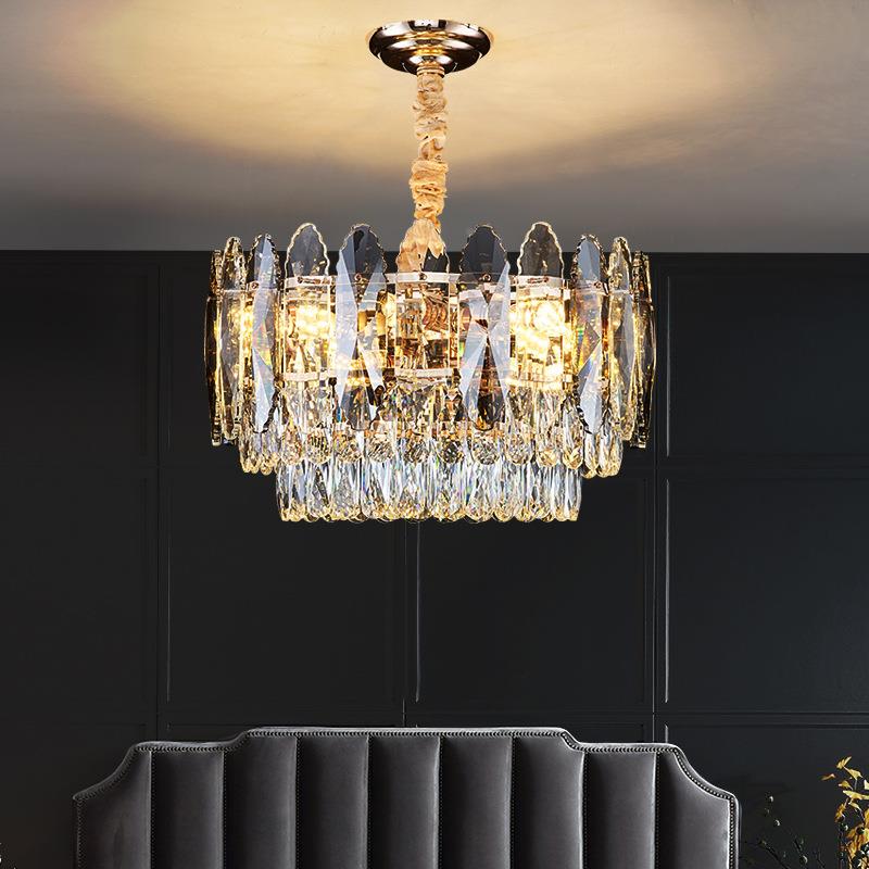 轻奢水晶吊灯客厅灯灯气后现代简约奢NVD大大华新款餐厅卧室具