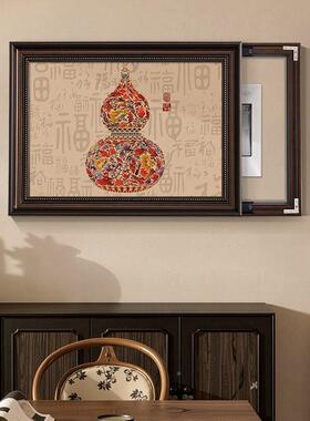 画电闸遮挡壁UEY福古风箱油画葫芦福禄电表箱装饰画乐居百祥瑞