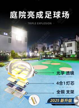 太阳能户外灯灯20ABT25农新路款家用庭院照明灯防水感应新型村强