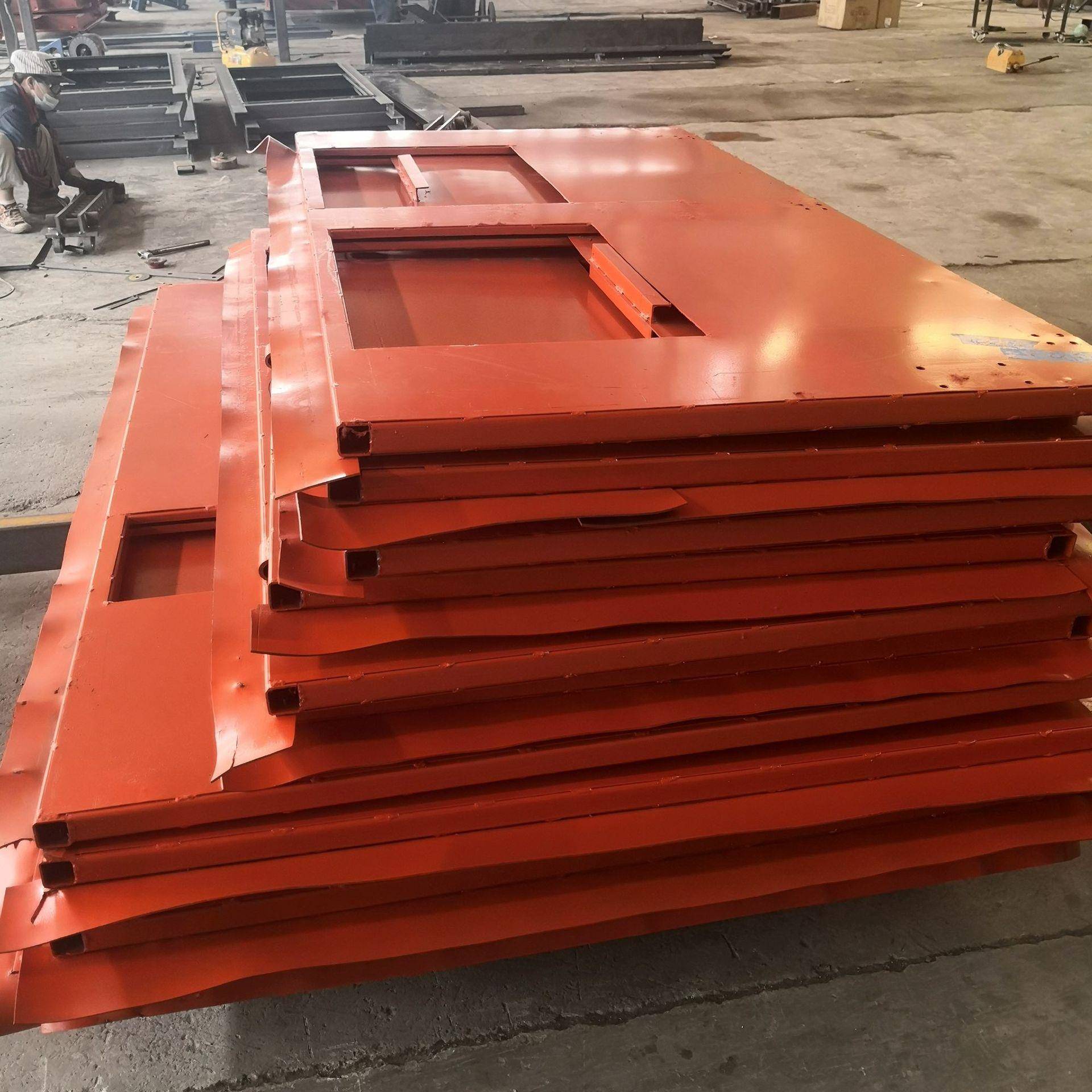 矿井巷道通风全自动无压风门多MAE规格数的防火参栅门栏水防密闭