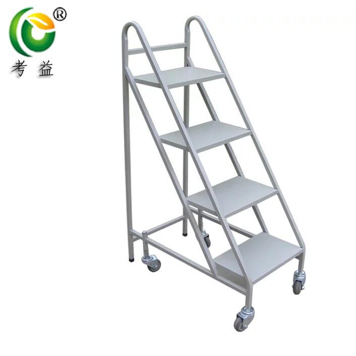 钢制铁皮多层高书梯厂家