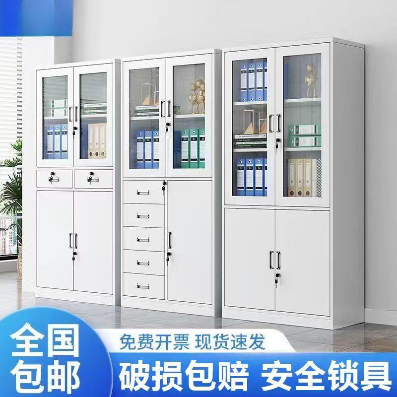铁皮文柜办公资料家档案柜钢制凭证件柜用衣储物SQL柜卷柜更带锁
