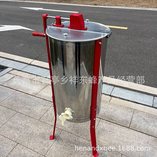 手动2框摇蜂蜜机不锈钢摇蜜机流蜜口两框二帧分离机鞑靼可调机械