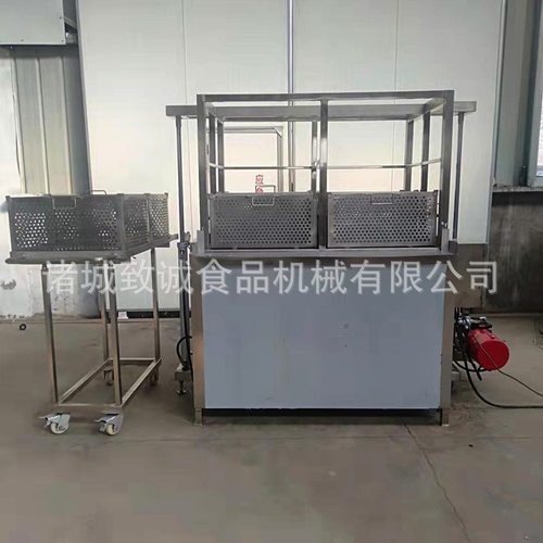 致诚直供全自动蒸煮槽 蒸汽加热菌类焯水槽 气动料筐出料蒸煮槽
