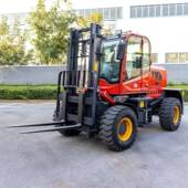 Foklirftex车it越野叉工地OPA矿山装 卸运搬车3.5T四驱起重堆高车