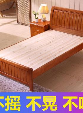 硬板床90c实木单人无品牌/床1米老人m老式式家成用米人宽35新中客