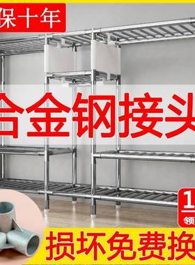 简易布挂衣柜钢管加粗单固布艺实木大ISH中号双人收纳架出租厚房