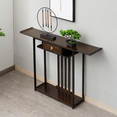 木台门厅供实桌香案关新中式简51719约客厅条案端景台玄关玄柜轻