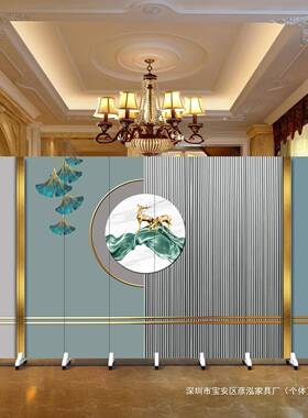 屏风隔客厅遮挡折叠移动现代约玄关卧酒室简店餐OBY厅断简易挡板