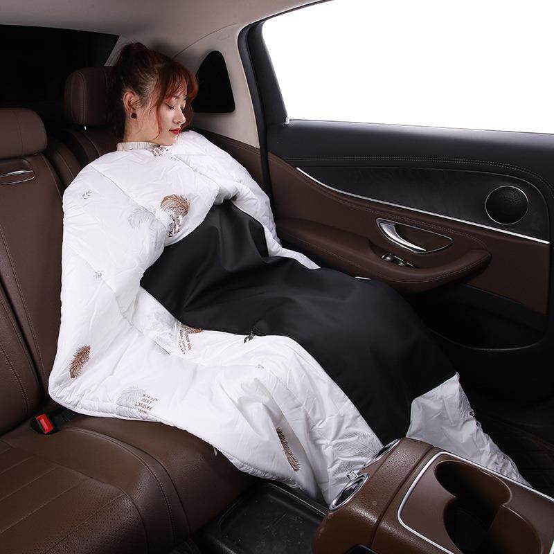 星驰抱枕被子两二合一午无品牌/休加厚汽车折用叠车用毯枕头午睡