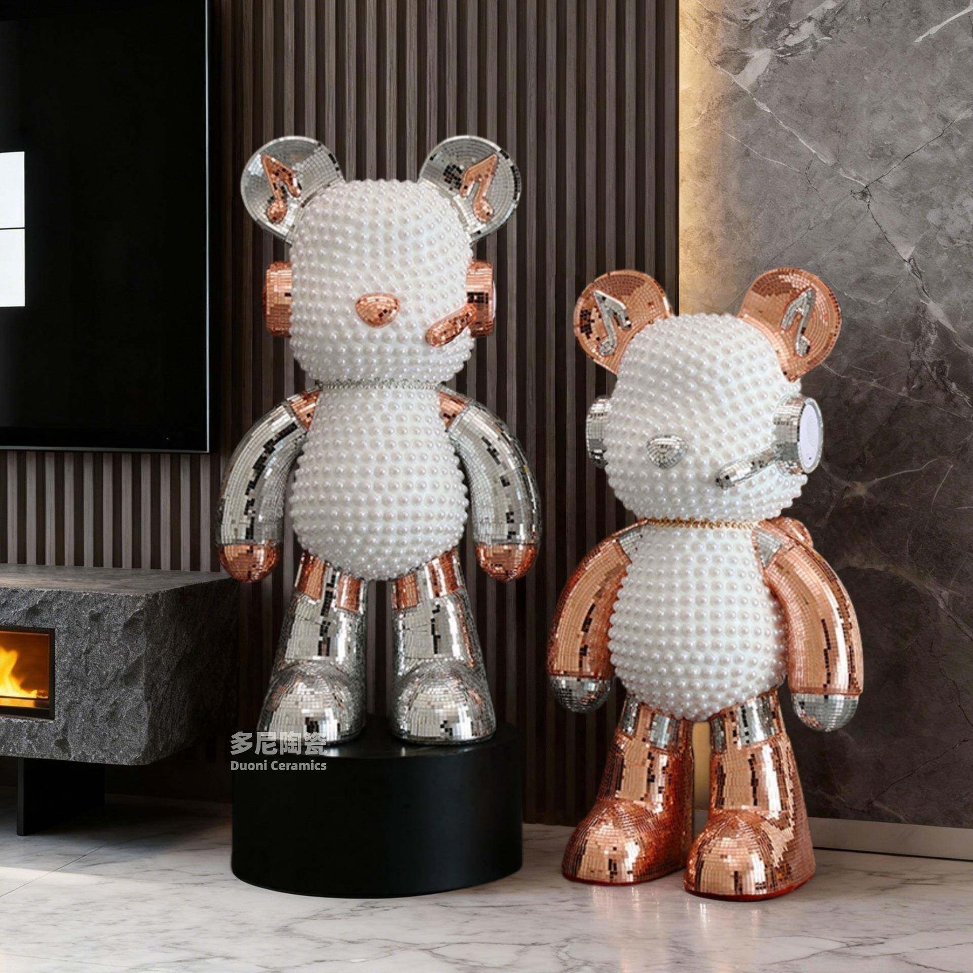 耳熊机带音响存摆钱罐大型落地客厅件电视柜店酒大DJX堂别墅家居