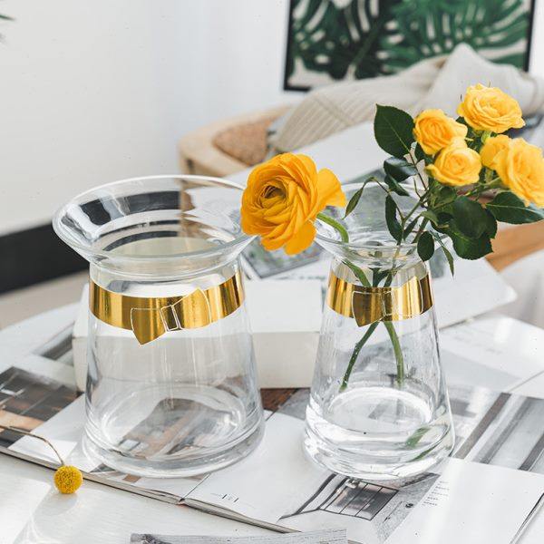 欧式创意简约玻璃花瓶透明水养鲜花干花插花瓶花器客厅装饰摆件,鲜花速递/花卉仿真/绿植园艺,花瓶,淘宝优惠券,粉丝福利购,淘宝优惠卷