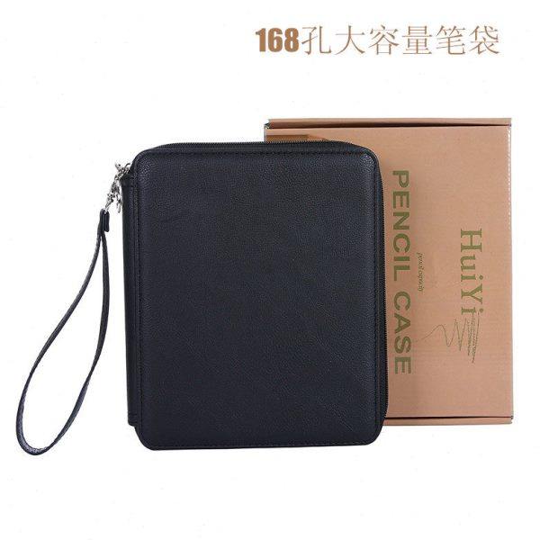 高档pu皮168孔大容量彩铅笔帘素描炭笔画笔收纳盒男女美术生包袋,文具电教/文化用品/商务用品,笔袋,淘宝优惠券,粉丝福利购,淘宝优惠卷
