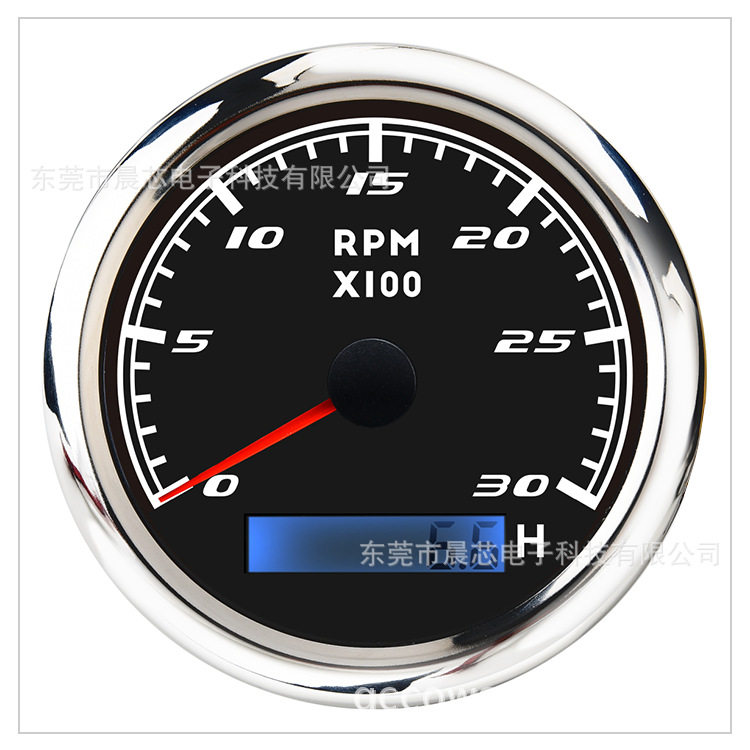 计时转速表汽车商用车柴油车发电机组特殊车辆防水防雾指针转速表