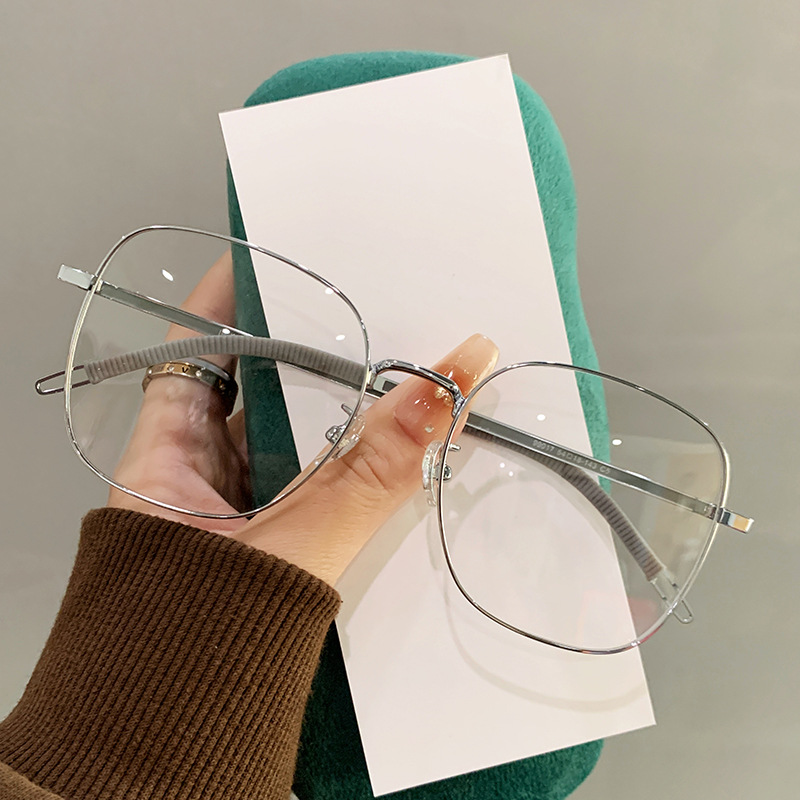 复古金丝边眼镜框女素颜大脸显瘦眼镜架可配近视斯文男士大框眼镜