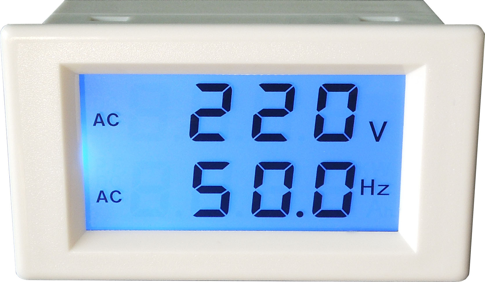 YB4835DVF 两线数字交流电压LCD 数显频率 液晶 AC 220V 双显表头