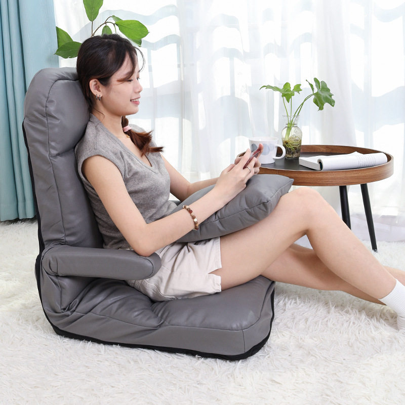 懒人折叠沙发电竞榻榻米座椅扶手飘窗床上躺卧靠背椅坐垫喂奶椅子