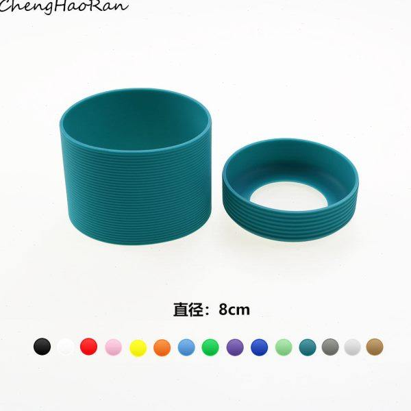 8cm直筒硅胶杯套隔热防滑玻璃杯水杯保护套防刮保温杯底垫底座,餐饮具,杯套,淘宝优惠券,粉丝福利购,淘宝优惠卷