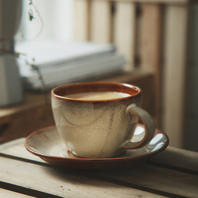 Japanese ceramic cup Tea cup vintage pottery coffee cup