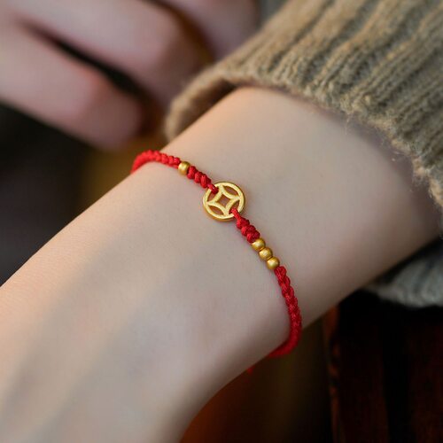 Lot Lucky Copper Coin Bracelet Chinese Traditional 平安手链