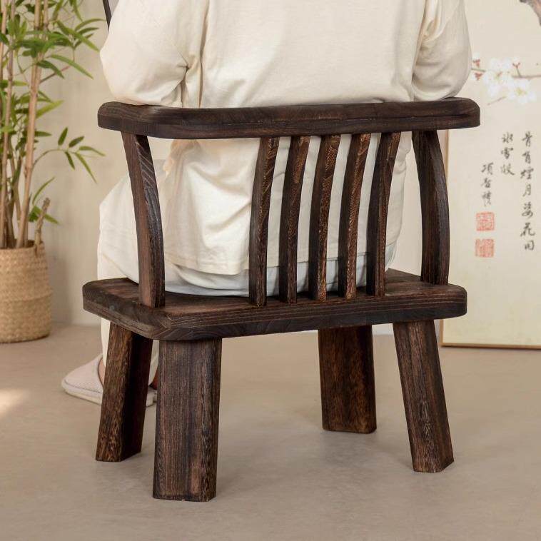 实木矮子榻榻米座椅家用阳茶桌6椅凳台久小坐舒服飘窗扶手靠B椅ω