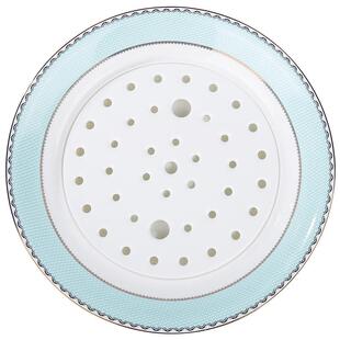 思佰RVP得沥饺子水盘骨瓷饺子水盘沥水双层盘子吃饺盘子控水果盘