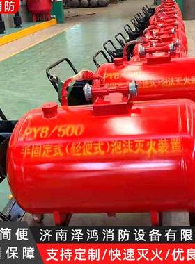 P4Y/300手推沫轻便式移动泡灭火置装PY8/30PY4/PY80推车式移动泡