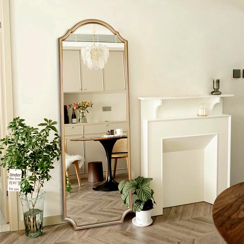 欧式壁镜挂全身关镜复古落地镜卧HBP室穿衣店镜服装子玄镜客厅置