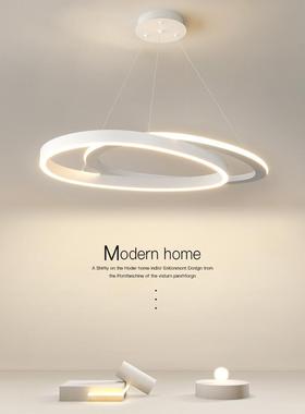 意大利客厅吊23662后现代简约圆灯环形餐灯厅计设师轻奢极简卧室