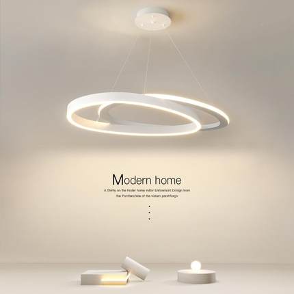 意大利客厅吊23662后现代简约圆灯环形餐灯厅计设师轻奢极简卧室