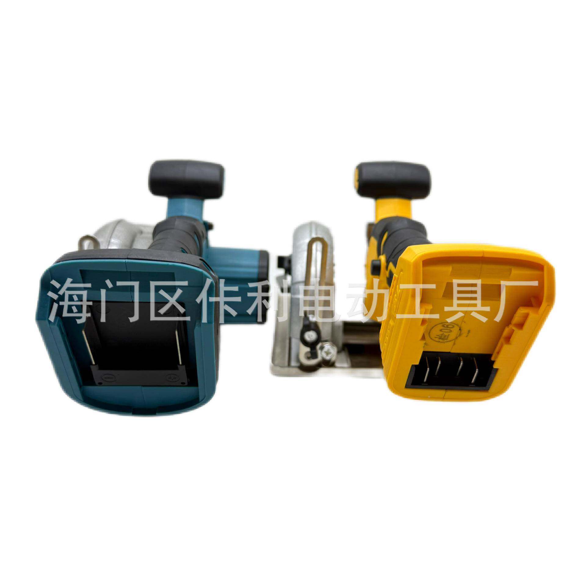 厂家直销无5寸锂电电圆锯手提切割61120机手电锯石木两用单推手刷