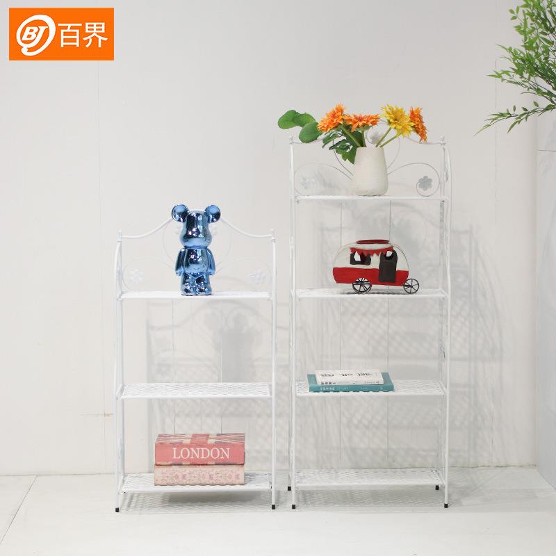 户BJ202305外庭院艺花落地式多层收纳置物架可折台叠铁阳花架盆架