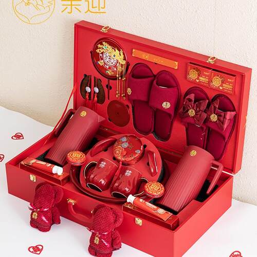 亲娘迎陪嫁套装物品妆女方全F98SSSM5套结用品大婚全备婚家嫁高档