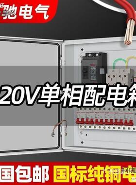 电箱成套品家用22220V家用0v控制电控箱明装三级成空麦开箱室内墙