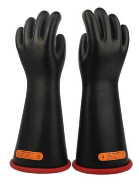 安40kv乳胶手4级双带电防作53137业用绝缘手套套高压电工使用护手