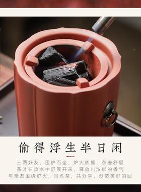 围炉煮碳炉茶家用AL100107煮茶器炉新套装泥潮煮茶炉汕炭炉电炉小