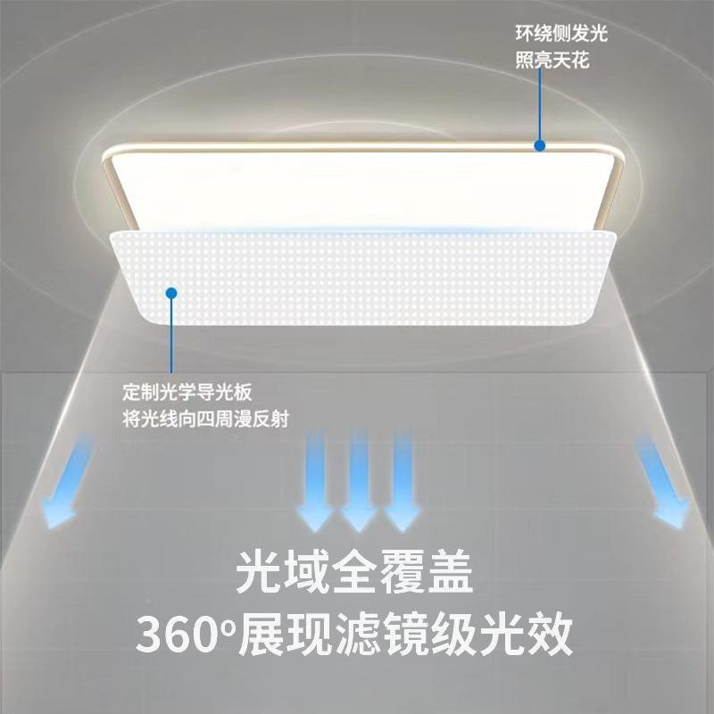 灯客套厅吸顶主灯超薄现代7987简约气大全光谱高亮护眼餐广东中山